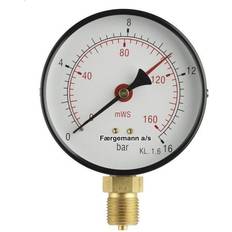 Manometer 1/4XØ63 0-4 bar/0-40 MVS, nedadrettet studs