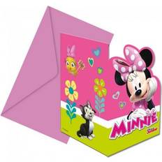 Disney 6 Invitations Minnie Happy