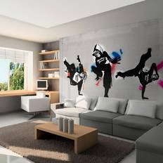 Tapeter Arkiio Fototapet Monkey Dance Street Art 300x231