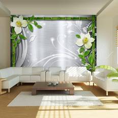 Tapeter Arkiio Fototapet Bamboo And Two Orchids 300x210