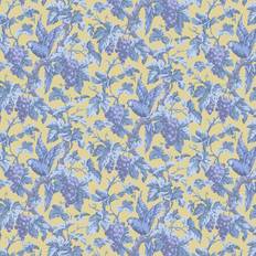 Cole & Son Woodvale Orchard Wallpaper Pearwood Collection Hyacinth, Lilac & China Blue on Ochre 116/5017 Roll