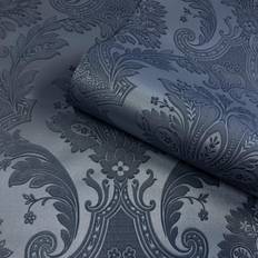 Belgravia decor wallpaper Belgravia Belgravia Decor Amara Dark Blue Damask Wallpaper