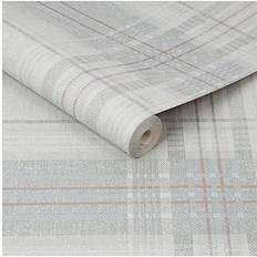 Superfresco Rhea Plaid Grey/Rose Gold Wallpaper