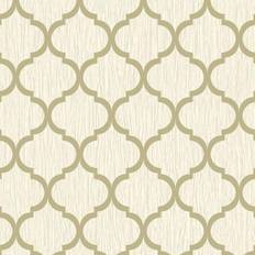 Debona Crystal Trellis Wallpaper Ivory Gold 8898