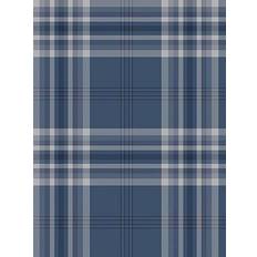 Kelso Navy Check Wallpaper