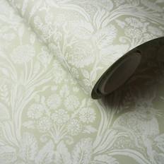 Harlen Woodland Damask Wallpaper Sage Green 90162