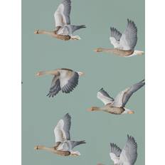 Sanderson Elysian Geese Blue Clay