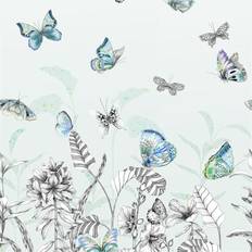 Designers Guild Papillons Wallpaper Eau De Nil Roll
