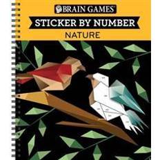 Rilegatura a spirale Libri Brain Games - Sticker by Number: Nature (28 Images to Sticker) (Rilegatura a spirale, 2017)