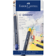 Guld Akvarelpenne Faber-Castell Color Pencil Goldfaber Aqua 12-set