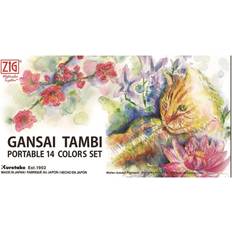 Zig Hobbyartikler Zig Vandfarver GANSAI TAMBI Portable 14 color set