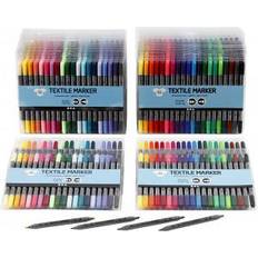 Tekstiilitussit Creativ Company Textile Markers 2.3+3.6mm 24 x 20 in
