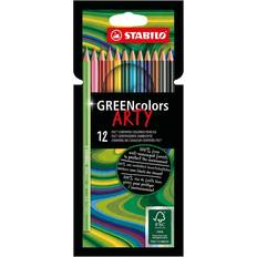 Stabilo green colors crayons, 12 dele