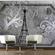 Tapeter Arkiio Fototapet Vintage Paris Silver 350x245