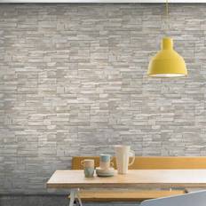 Wallpapers Grandeco Stone Pattern Wallpaper Faux Effect Realistic Embossed Brick