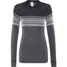 Klær Aclima DesignWool Marius Crew Neck Woman - Dark Grey