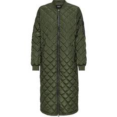 Only Jessica Quilted Long Coat - Kalamata