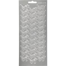 Sølv Papir Creativ Company Stickers, butterflies, 10x23 cm, silver, 1 sheet