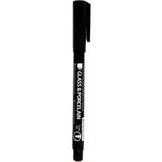 Svarte Glass- & porselenspenner Creativ Company Contour Marker for Glass & Porcelain 1mm