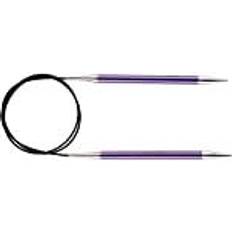Knitpro Zing Rundpinde Aluminium 80cm 7,00mm 31.5in US10Â¾ Amethyst
