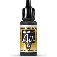 Negro Pinturas acrílicas Vallejo Model Air Black 17ml VAL057