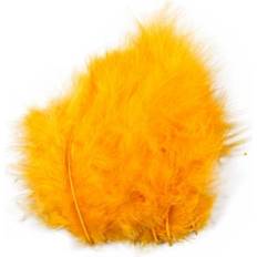 Hilos y Materiales de Costura Creativ Company Feathers, size 5-12 cm, yellow, 15 pc/ 1 pack