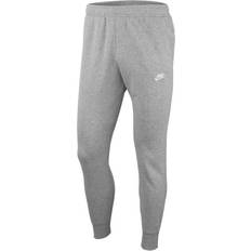 Nike Pantaloni NSW Club Jogger FT Grigio Uomini - Dark Grey Heather/Matte Silver/White