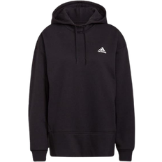 adidas Women's Essentials Studio Fleece Hoodie - Black/White