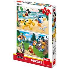 Pato Donald Rompecabezas Clásicos Dino Mickey 2 x 77 Pieces