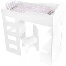 Højseng med skrivebord Legler Doll´s Loft Bed with Desk