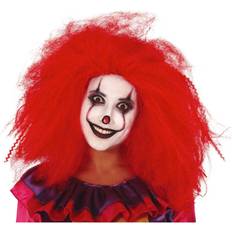 Billig Lange parykker Fiestas Guirca Clown Large Wig Red