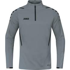 JAKO Challenge Zip Top - Stone Grey/Black