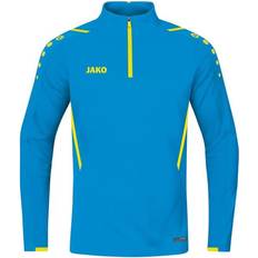 JAKO Challenge Zip Top - Blue/Neon Yellow