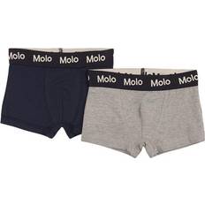 18-24M - Boys Boxer Shorts Children's Clothing Molo Justin 2-pack - Navy Grey (1NOSQ201-8526)