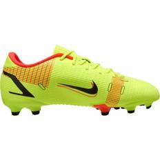 Skum Fotbollsskor Barnskor Nike Jr. Mercurial Vapor 14 Academy FG/MG - Volt/Bright Crimson