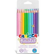 A base de agua Lápices de Color CARIOCA 43034 – Pastel Pencils 12 Colours