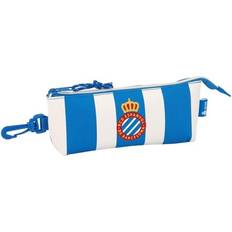 Wasserbasiert Federtaschen Safta Rcd Espanyol Triangular Pencil Case One Size White Blue