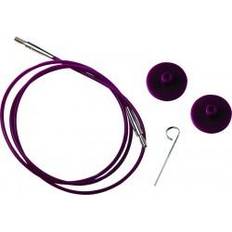 Knitpro Brei- en Haakbenodigdheden Knitpro Single Cable for Interchangeable Needles 94cm to make 120cm circulars, Purple