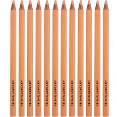 Svarte Fargeblyanter Colortime Jumbo Colouring Pencil Light Beige 12-pack