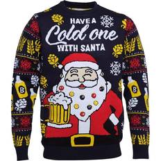 Jule Sweaters Have a Cold One with Santa Sweater - Blue