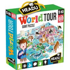 Dieren 3D-Puzzels Headu Legpuzzel Wereld met 3D Elementen, 108st