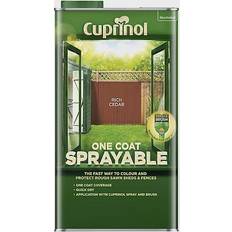 Cuprinol One Coat Sprayable Wood Protection Rich Cedar 5L