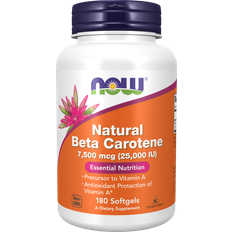 Now Foods Natural Beta Carotene 25000iu 180 pcs
