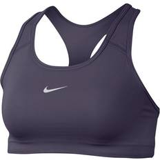 Dame - Tennis BH-er Nike Dri-Fit Swoosh 1-Piece Pad Sports Bra - Purple