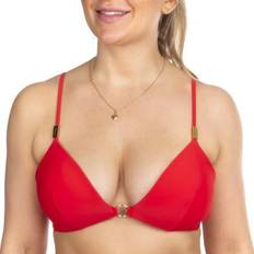 Nylon Bikinioverdeler Calvin Klein Core Solids Triangle Bikini Top - Red