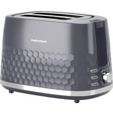 Adjustable width Toasters Morphy Richards Hive 2-Slice Toaster Grey