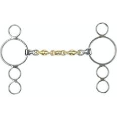 Shires Brass Waterford Horse Ring Gag Bit In ottone 5.5in