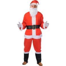 Disfraz De Papá Noel Piezas Rojo/blanco Talla Única Poliéster