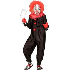 Widmann Horror Killer clown Jumpsuit Maatkeuze: Maat