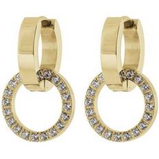 Edblad Eternal Orbit Earrings - Gold/Transparent